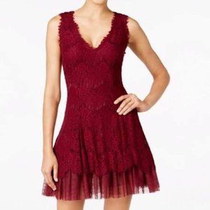 Betsy & Adam size 14 dark red cocktail dress